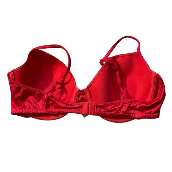 Victorias Secret Red Push-Up Bra With Underwire 36D Adjustable Straps & Hook Clo - Picture 3 of 3